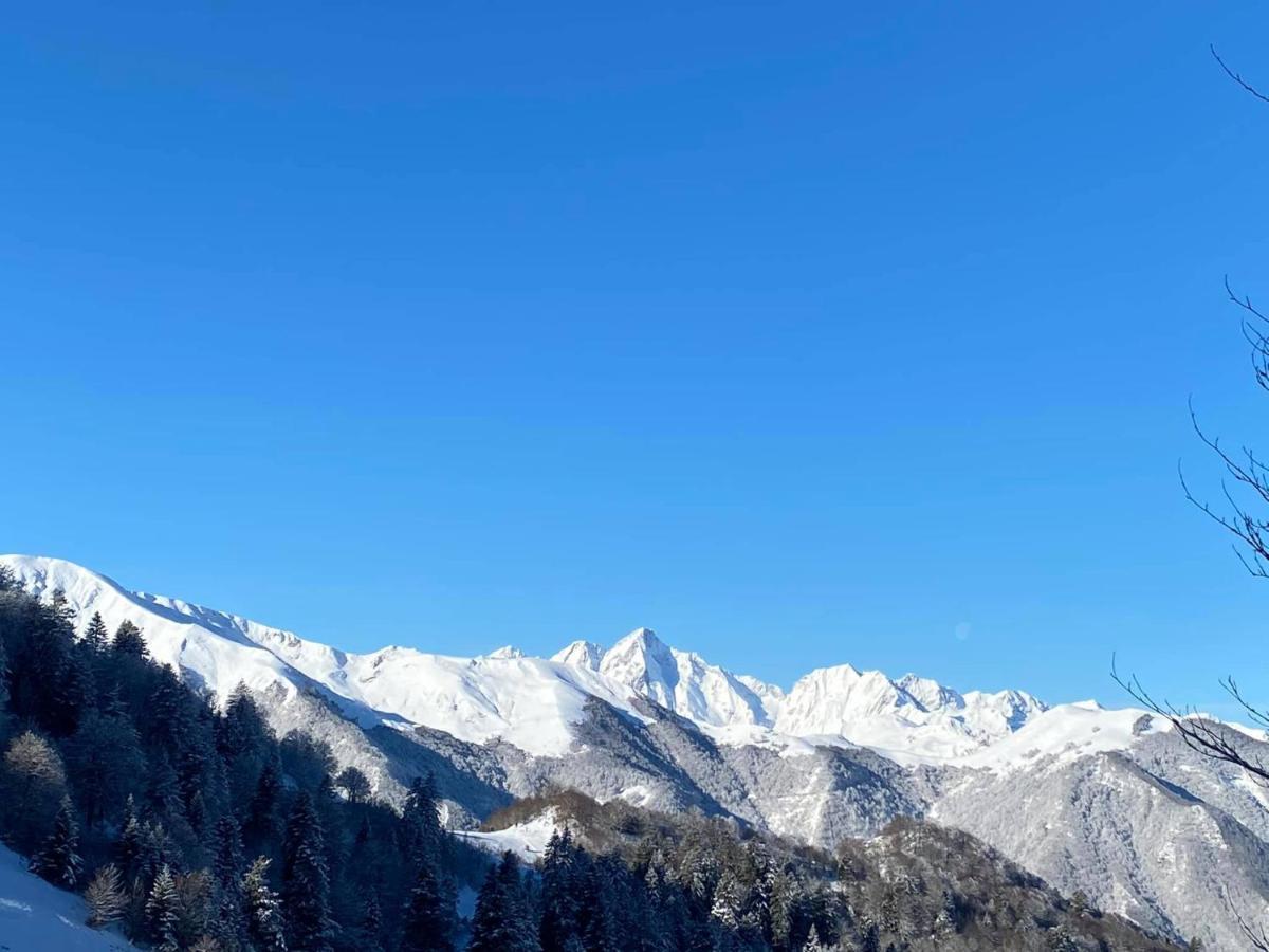 Pleine Nature Pied Pistes Piscine Chauffee Ustou Kültér fotó